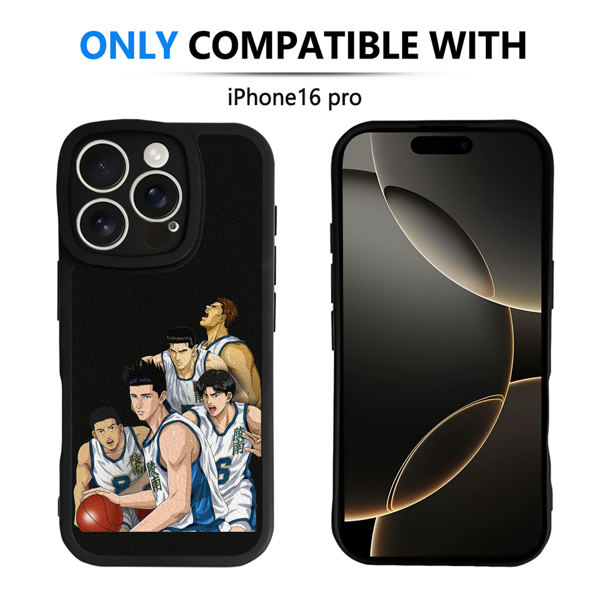 （画像用） SLAM DUNK／スラムダンク 【iPhone 16シリーズ対応】シリコンスマホケース（レザー調） 材質：シリコン